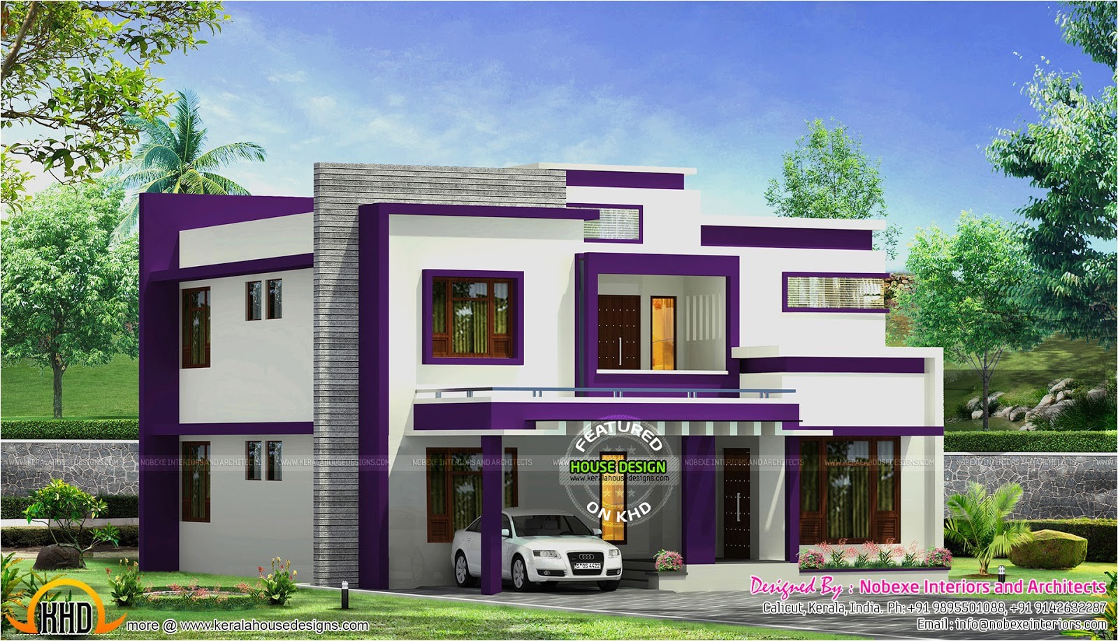 Contemporary Home Plans and Designs Contemporary Home Design by Nobexe Interiors Kerala Home