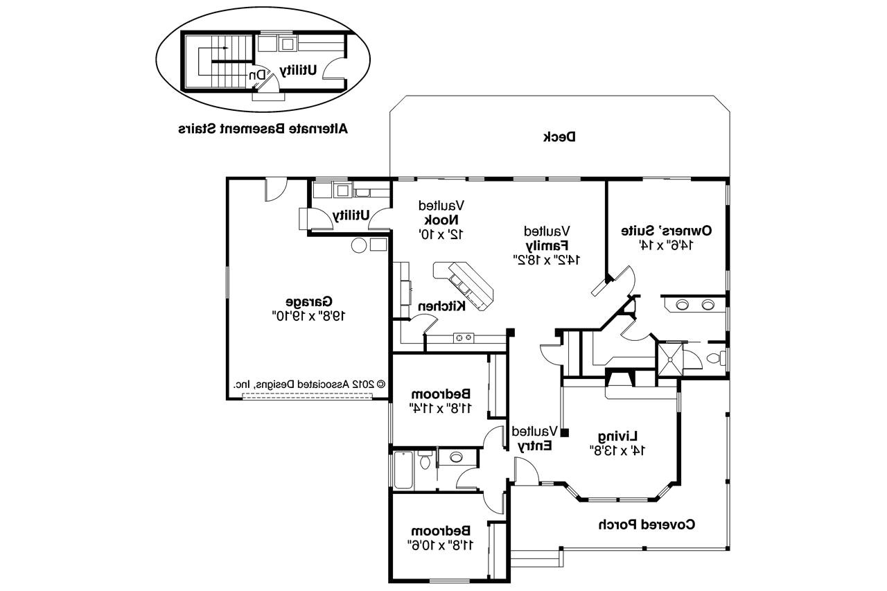 Craftsman Home Floor Plans Craftsman House Plans Cambridge 10 045 associated Designs