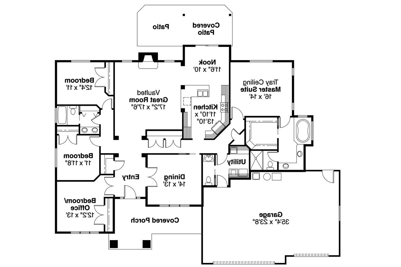 Craftsman Style Homes Floor Plans Craftsman House Plans Goldendale 30 540 associated Designs