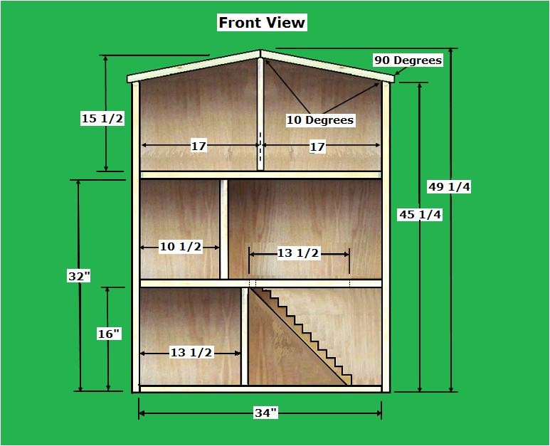 Doll House Plans Free Work with Wood Project Ideas Woodworking Plans for 18