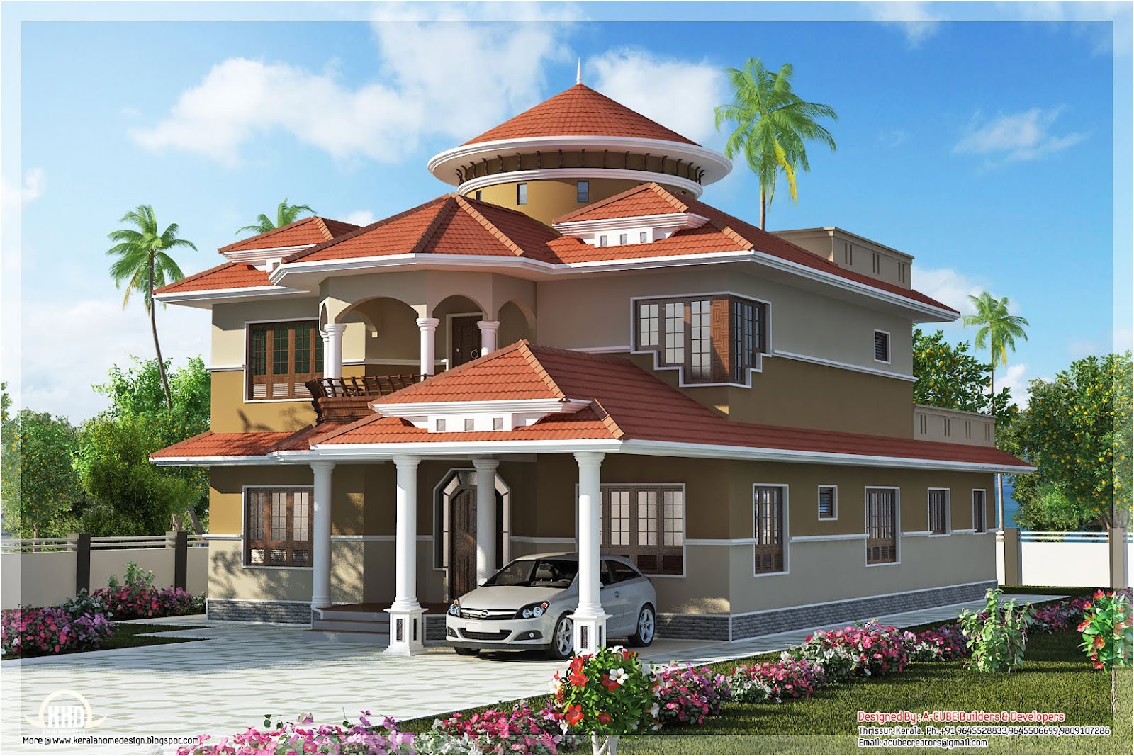 Dream Home Plans with Photo Beautiful Dream Home Design In 2800 Sq Feet Kerala Home