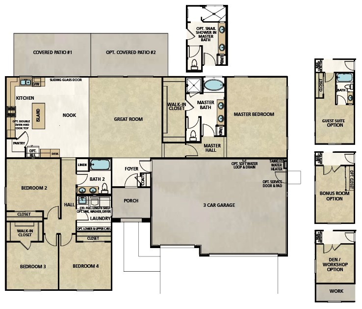 Elliott Homes Floor Plans Elliott Homes the Mustang at Estate Series at Riverwalk