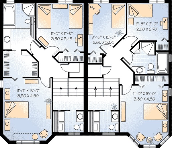 Family Home Plan Multi Family Plan 64908 at Familyhomeplans Com Family Home Plan Multi Family Plan 64908 at Familyhomeplans Com