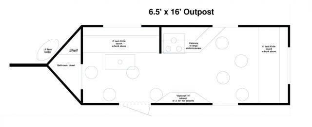 Fish House Trailer Plans 2015 yetti Outpost 6 5×16 Travel Trailer Fish House Stock