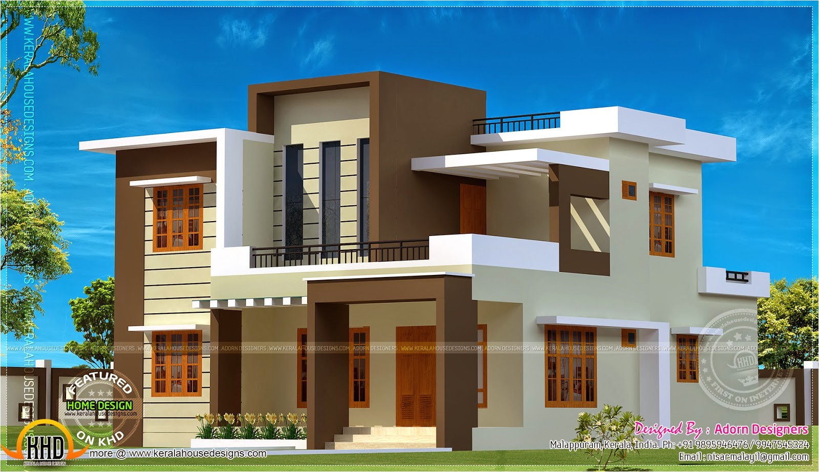 Flat Roof Home Plans 204 Square Meter Flat Roof House Kerala Home Design and Flat Roof Home Plans 204 Square Meter Flat Roof House Kerala Home Design and