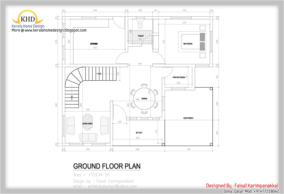 Floor Plans for Square Homes Home Plan and Elevation 1983 Sq Ft Kerala Home Design Floor Plans for Square Homes Home Plan and Elevation 1983 Sq Ft Kerala Home Design