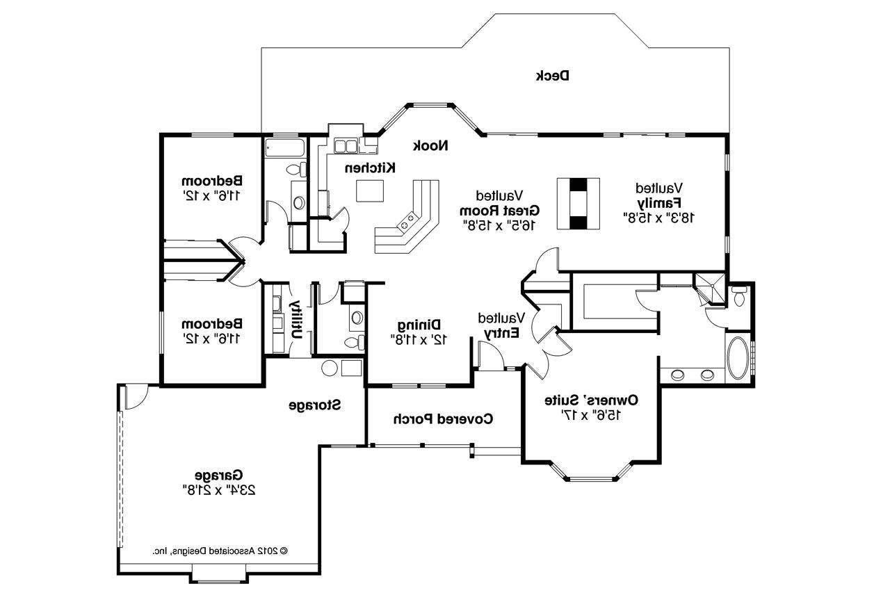 Floor Plans Ranch Homes Ranch House Plans Grayling 10 207 associated Designs