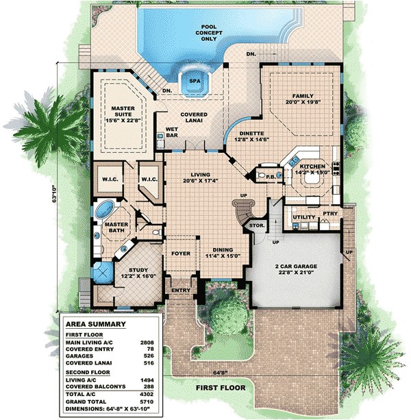 Florida House Plans with Lanai Loft Plus Lanai Equals Fun 66258we 1st Floor Master Florida House Plans with Lanai Loft Plus Lanai Equals Fun 66258we 1st Floor Master