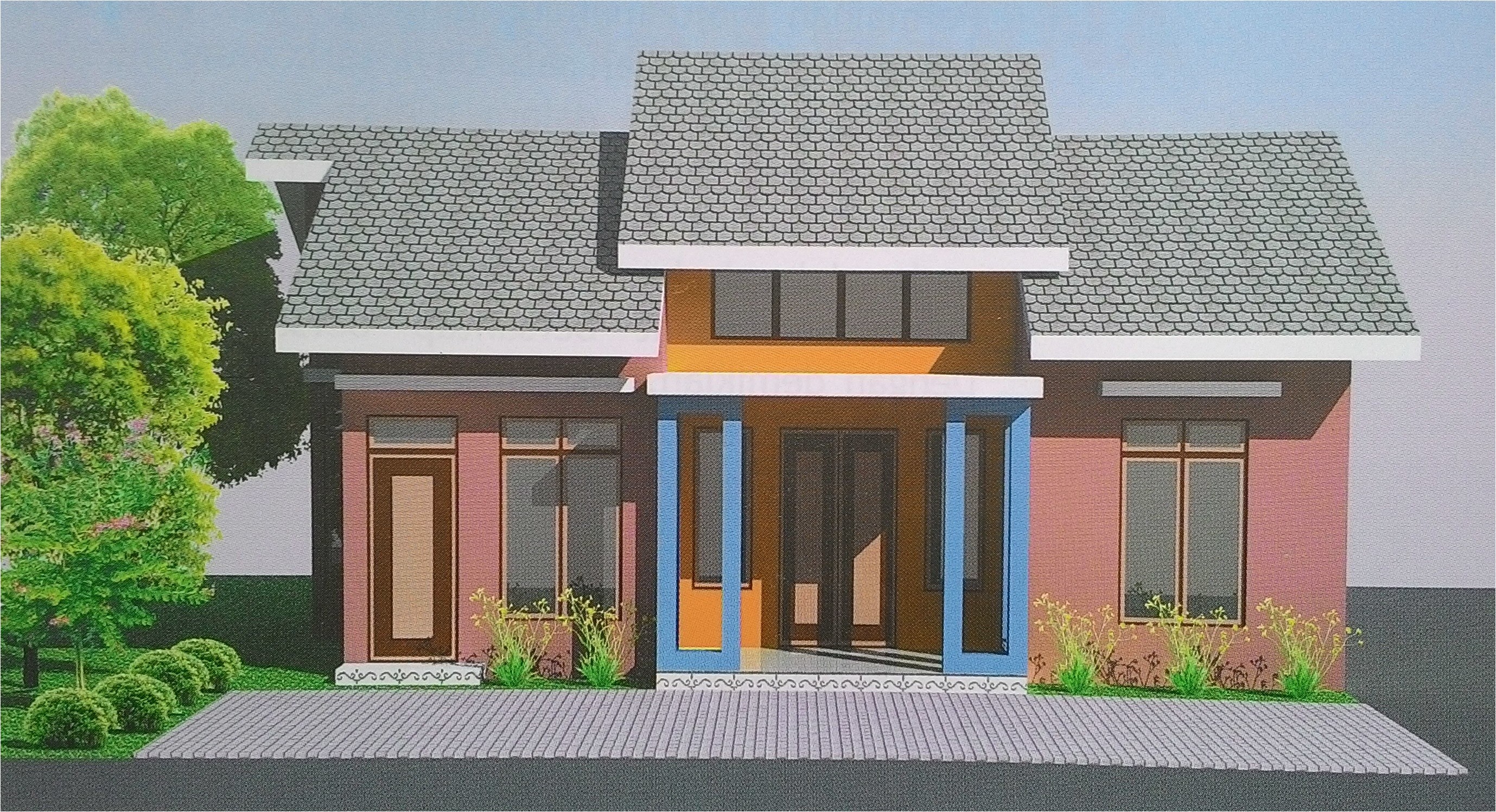 Front View Home Plans Small House Design with Eye Catching Color Game Tiny Front View Home Plans Small House Design with Eye Catching Color Game Tiny
