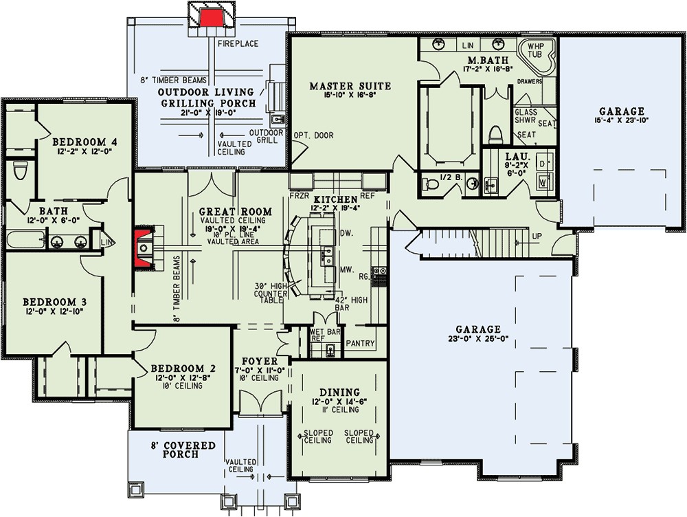 Great Floor Plans for Homes Craftsman Home with Vaulted Great Room 60631nd Great Floor Plans for Homes Craftsman Home with Vaulted Great Room 60631nd