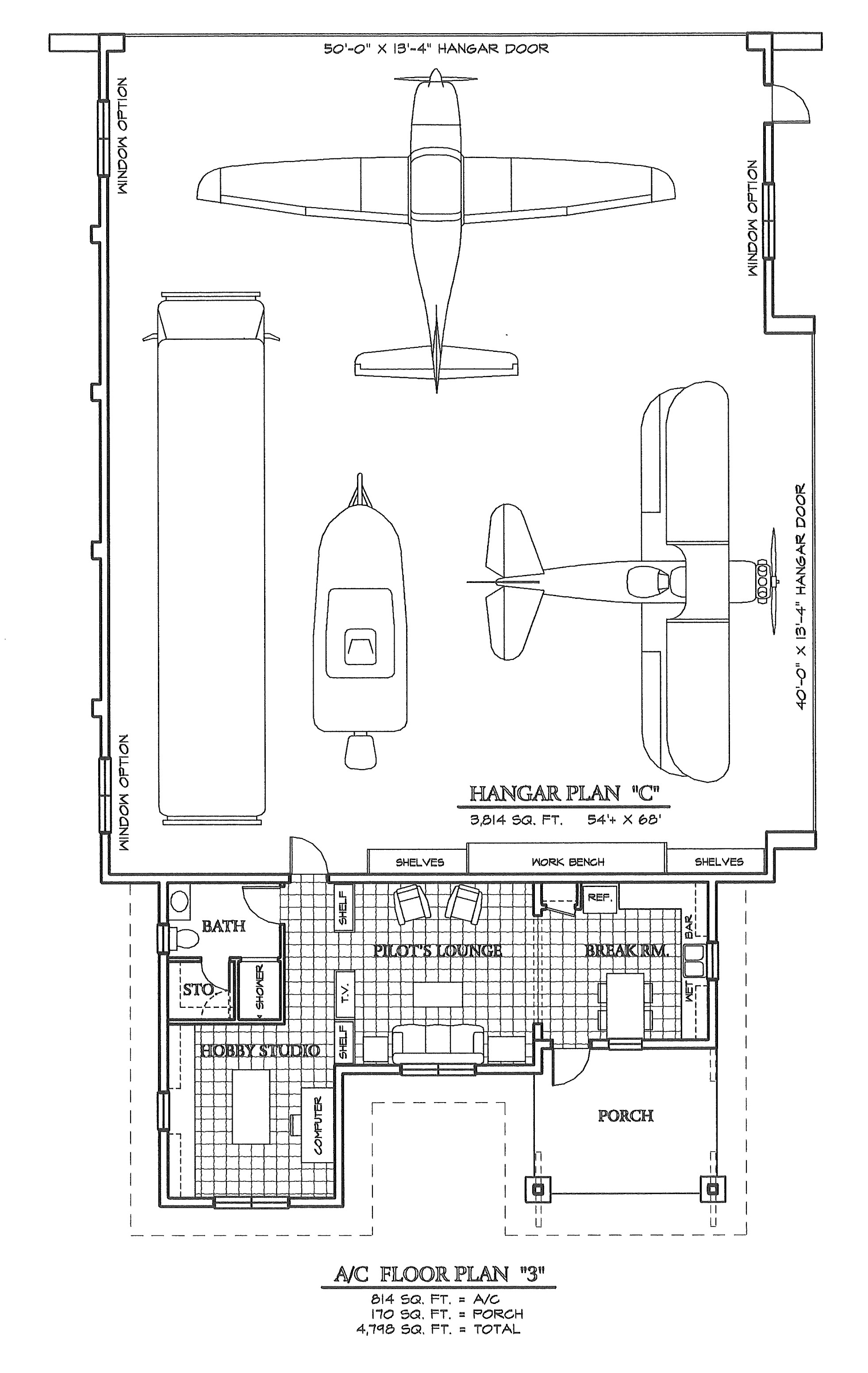 Hangar Home Plans Grass Roots Airpark