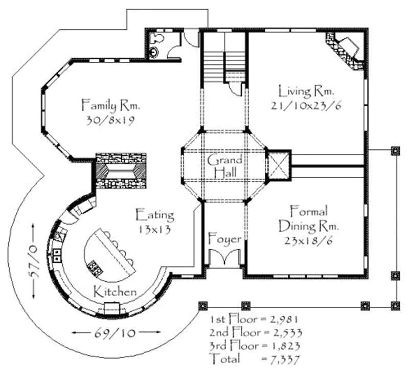 Historic Homes Floor Plans Country House Plan 4 Bedrms 5 Baths 7337 Sq Ft 149 Historic Homes Floor Plans Country House Plan 4 Bedrms 5 Baths 7337 Sq Ft 149