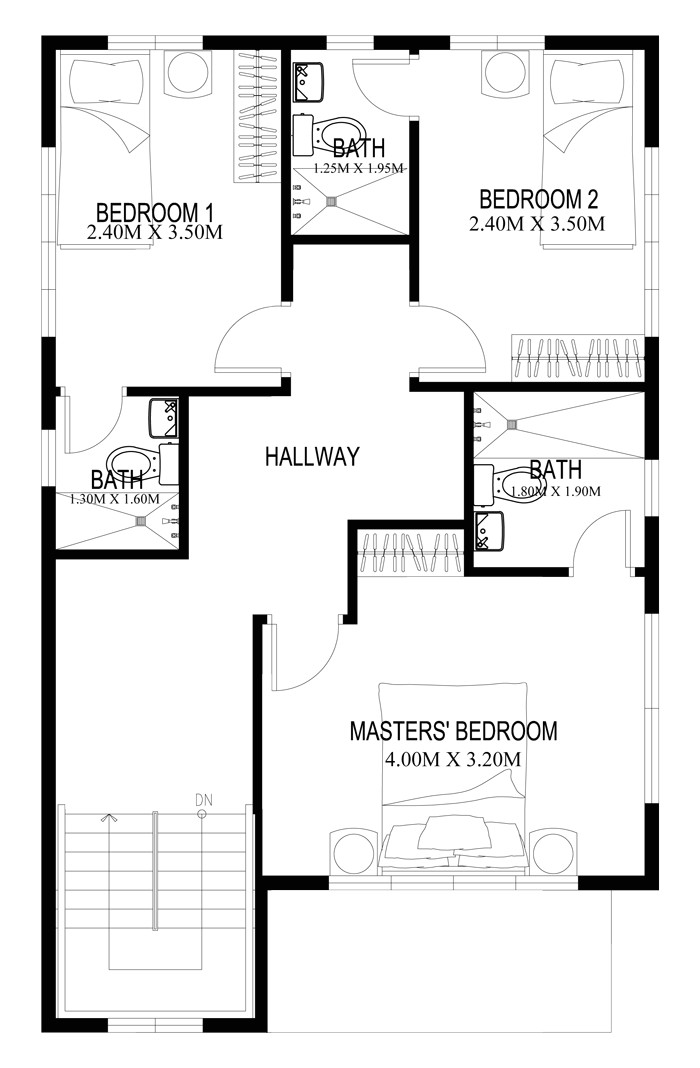 Home Floor Plan Two Story House Plans Series PHP 2014004