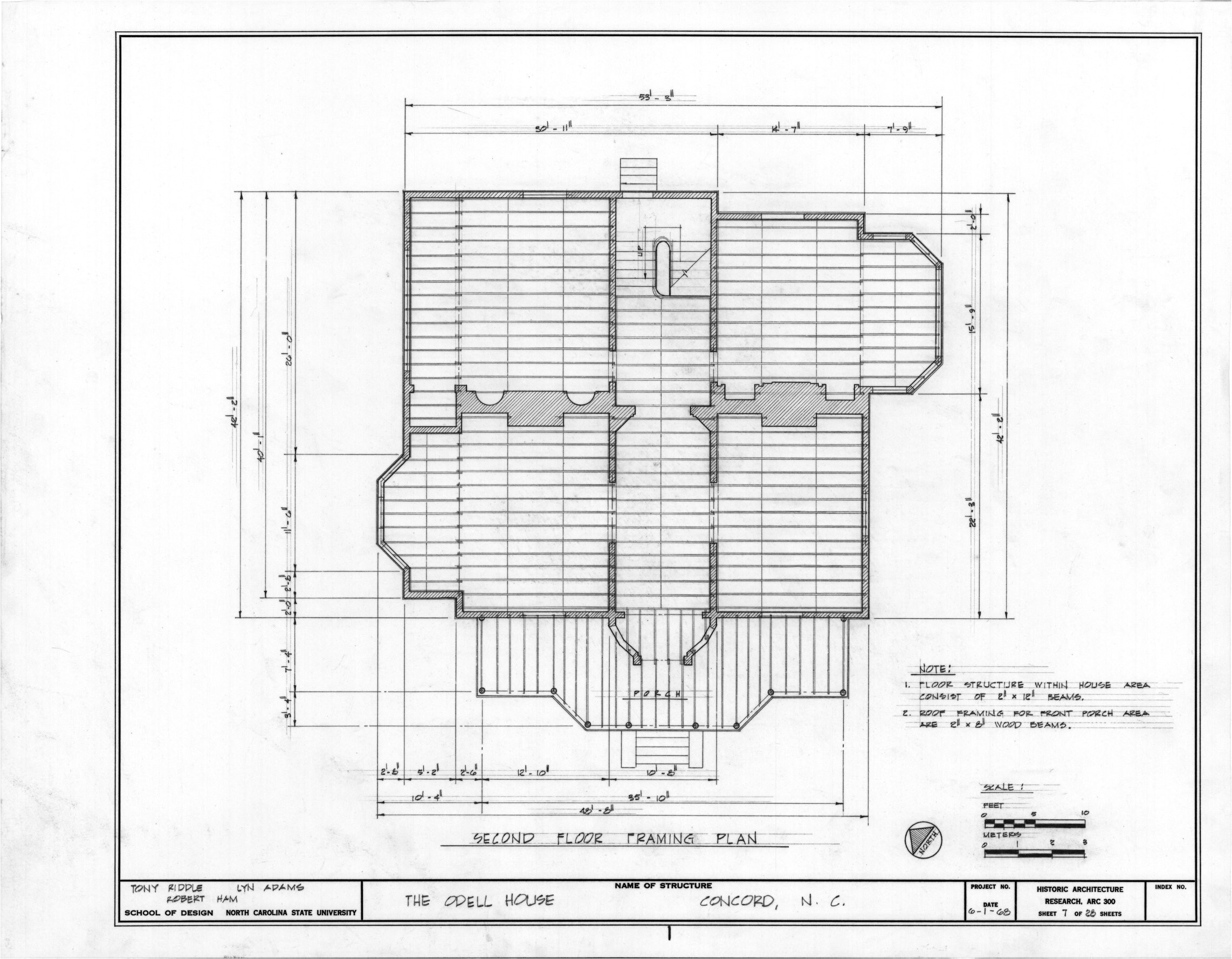 Home Framing Plans Second Floor Framing Plan John Milton Odell House Concord Home Framing Plans Second Floor Framing Plan John Milton Odell House Concord