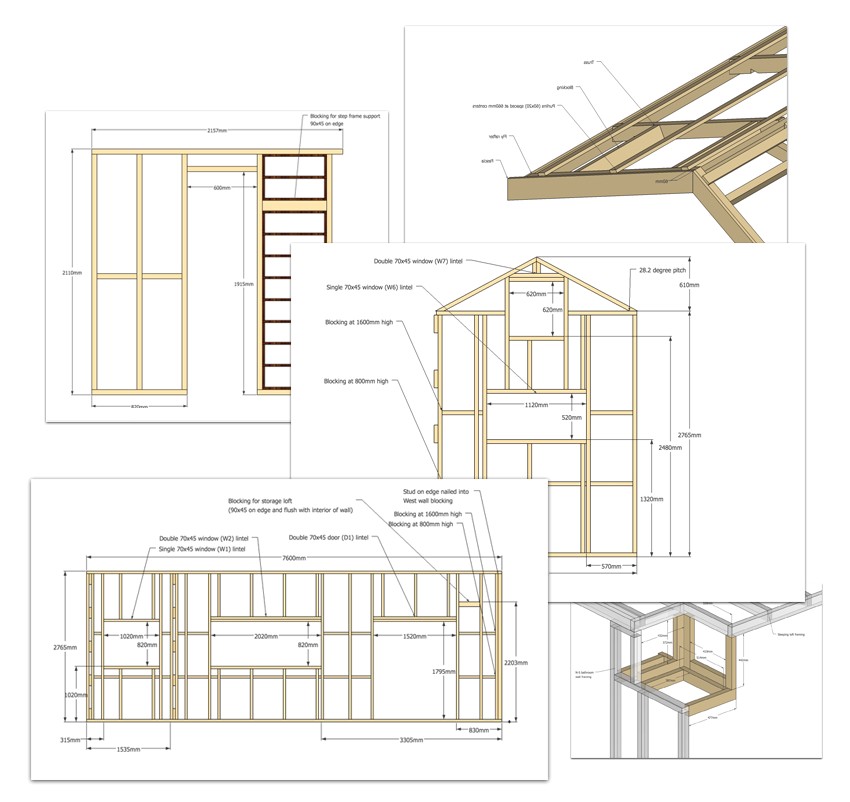 Home Framing Plans Tiny House Plans Suitable for A Family Of 4