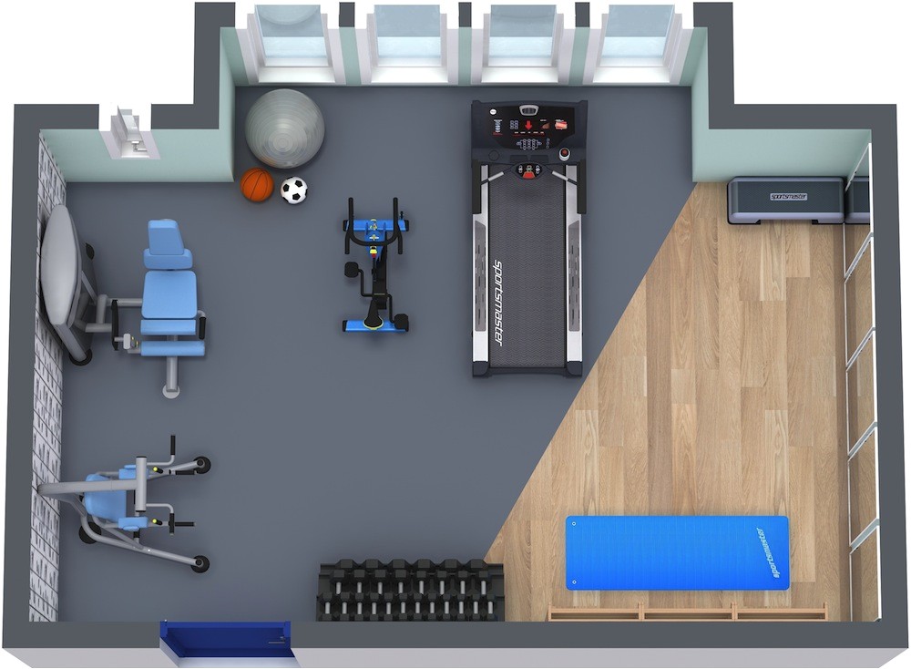 Home Gym Plans Home Gym Floor Plan Roomsketcher