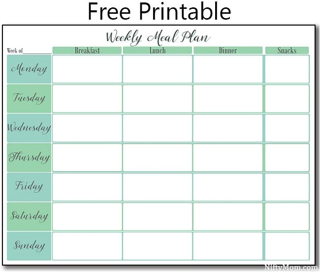 Home Plan Weekly Printable Weekly Meal Plan Free Printable Pinterest Home Plan Weekly Printable Weekly Meal Plan Free Printable Pinterest