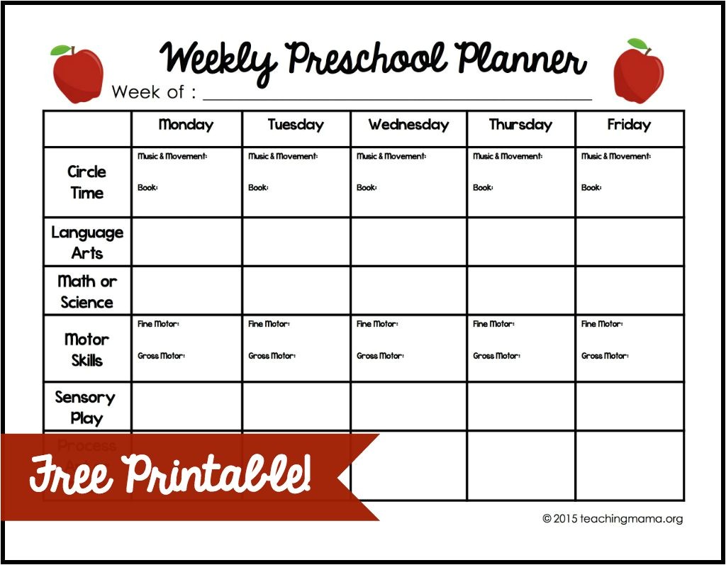 Home Plan Weekly Weekly Preschool Planner Home Plan Weekly Weekly Preschool Planner