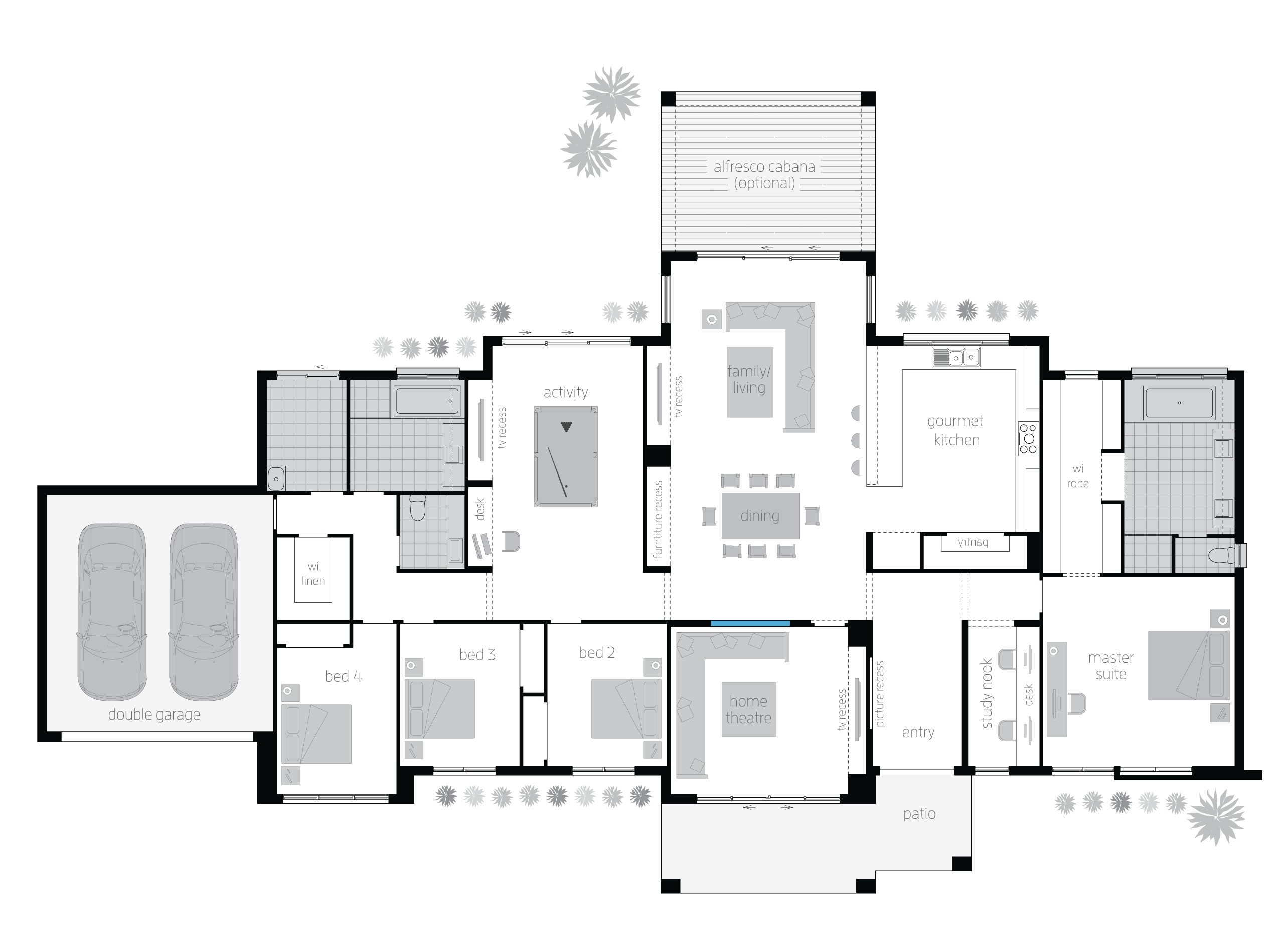 Home Plans Australia Floor Plan Hermitage Floorplans Mcdonald Jones Homes Home Plans Australia Floor Plan Hermitage Floorplans Mcdonald Jones Homes