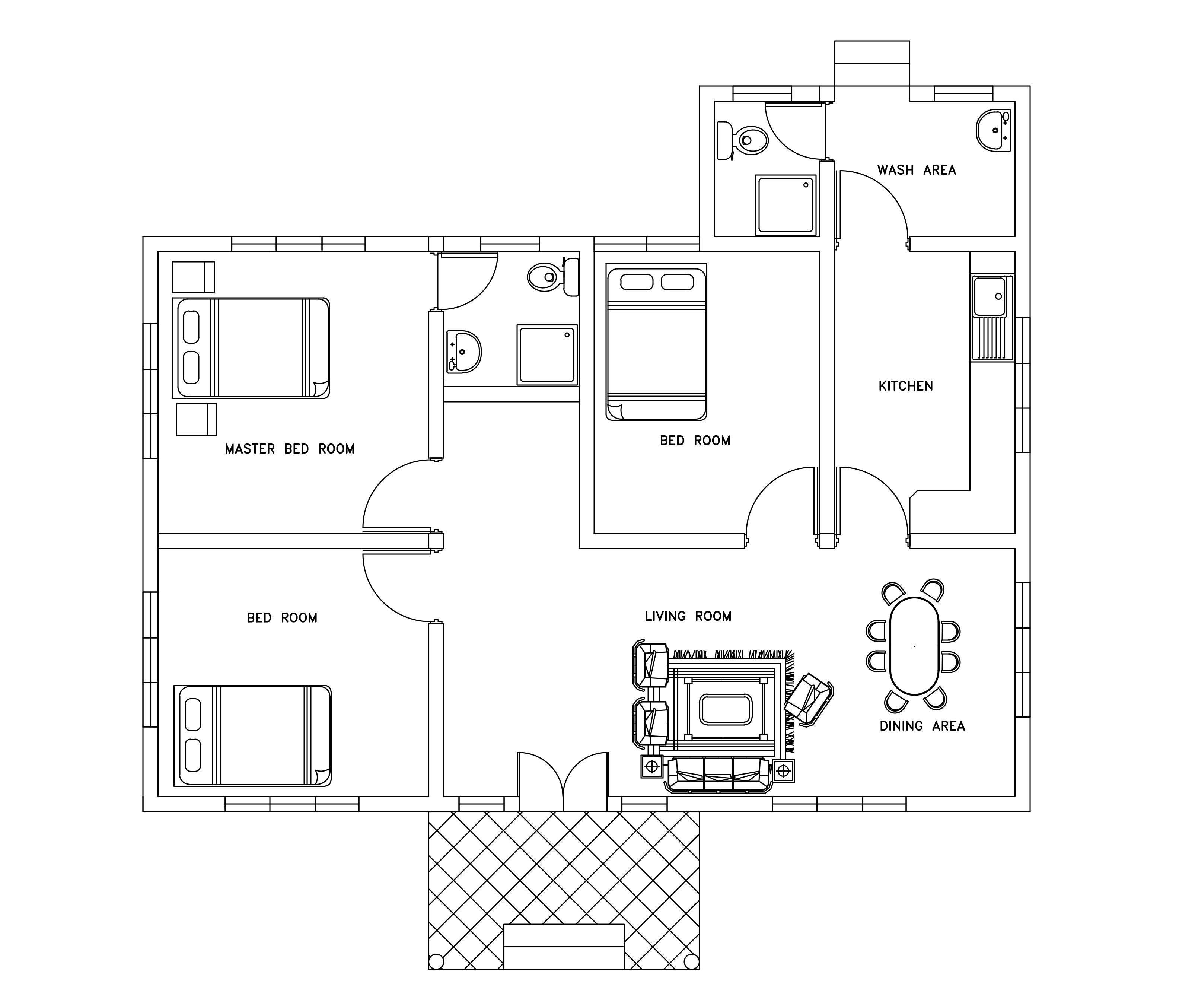 Home Plans Dwg Download Free Cad File Floor Plan