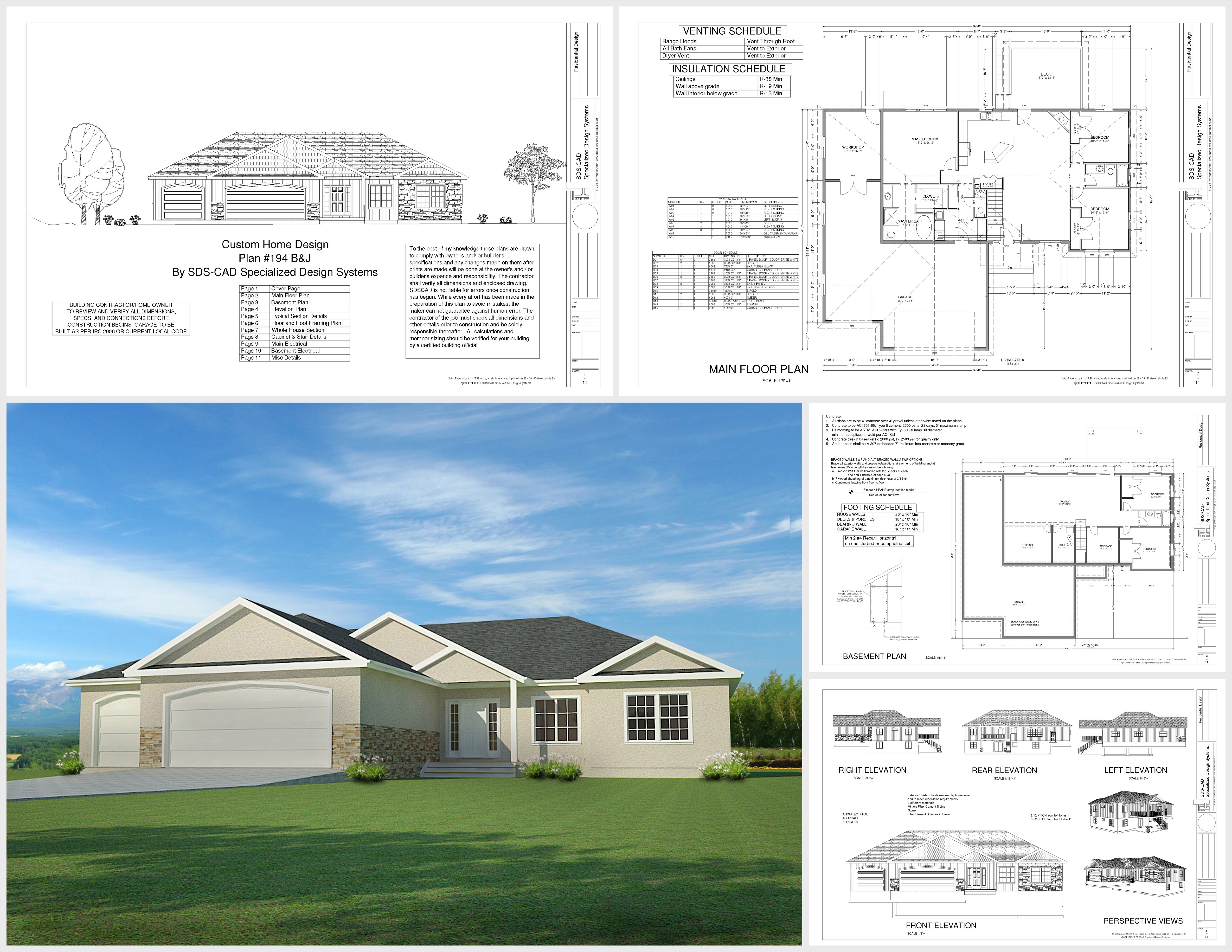 Home Plans Free Download This Weeks Free House Plan H194 1668 Sq Ft 3 Bdm
