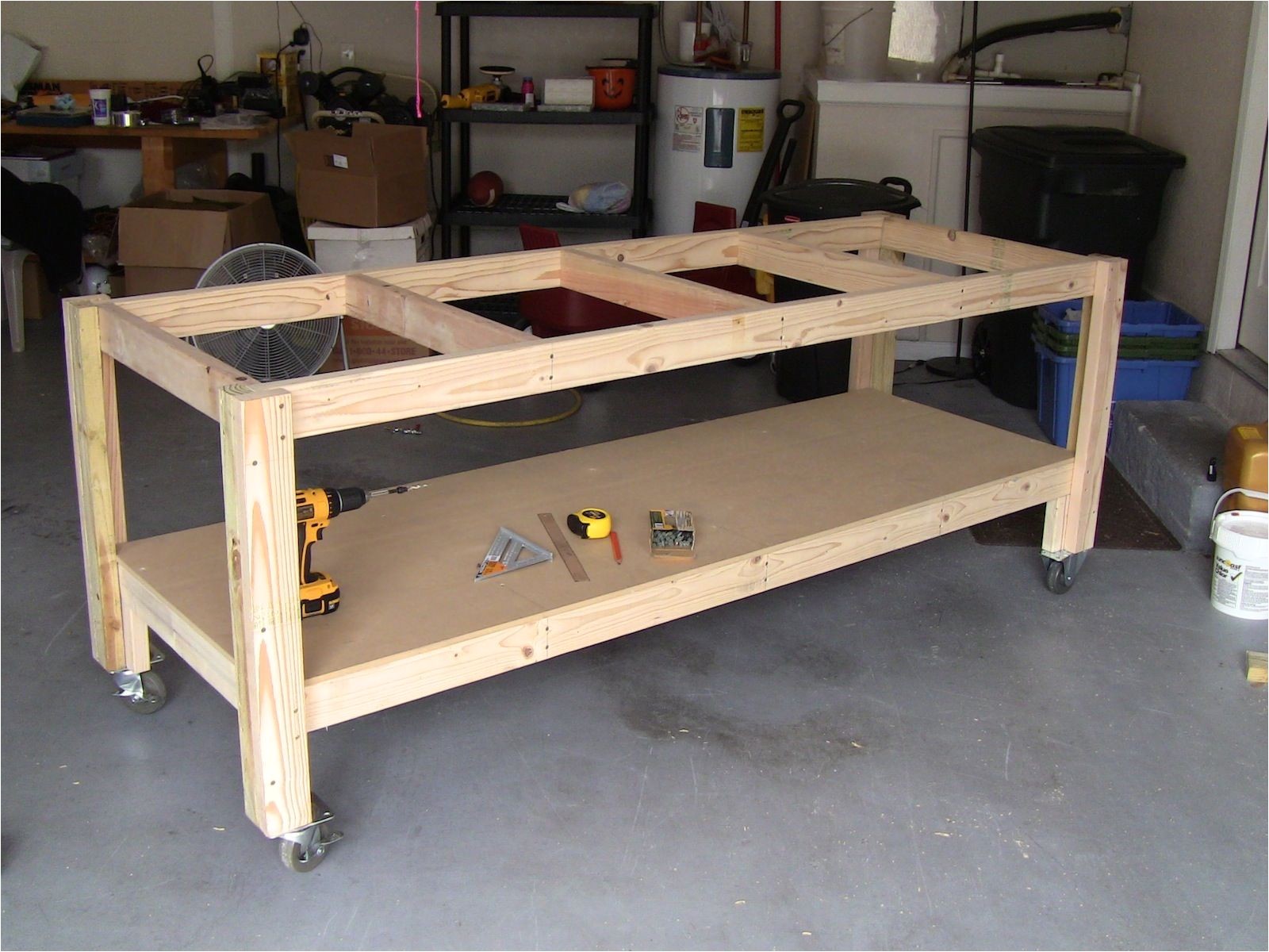 Home Workbench Plans I Like the Casters On This One Mobile is Good Garage Home Workbench Plans I Like the Casters On This One Mobile is Good Garage