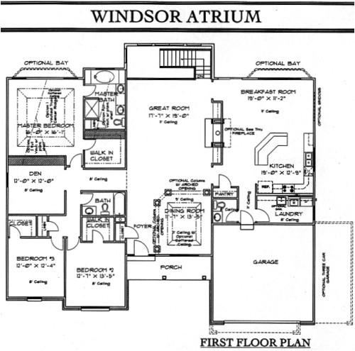 Homes with atriums Floor Plans Ranch Floorplans Homes with atriums Floor Plans Ranch Floorplans
