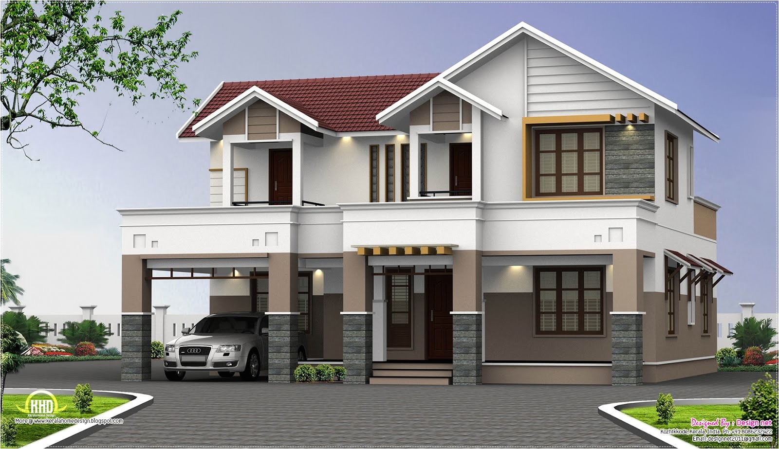 House Plans for Two Story Homes Two Story House Plans Kerala Perspective Series House