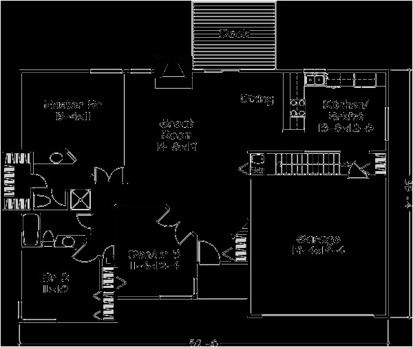 House Plans Under 1400 Square Feet Ranch Style House Plan 2 Beds 2 Baths 1400 Sq Ft Plan