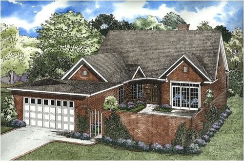 House Plans with Front Courtyards 4 Bedroom 3 Bath Traditional House Plan Alp 06wy