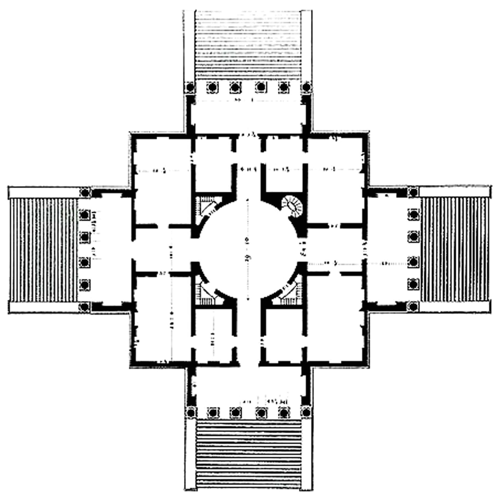 House Plans with Rotunda Around the Veneto Venice and Croatia