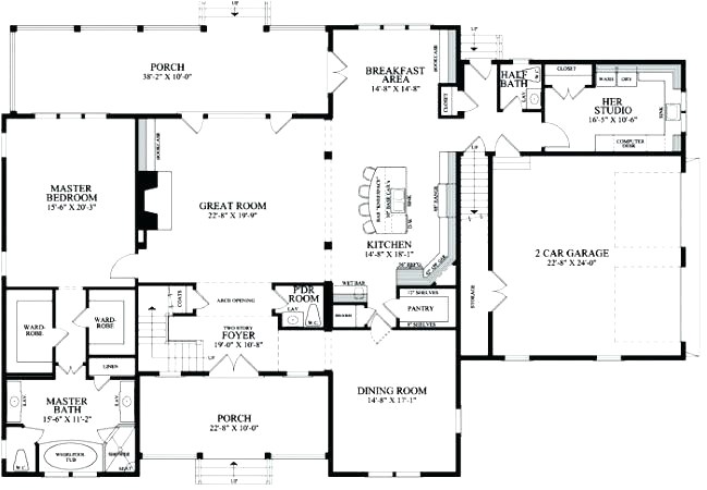 House Plans without Open Concept One Story House Plans Open Concept Lovely Home Design