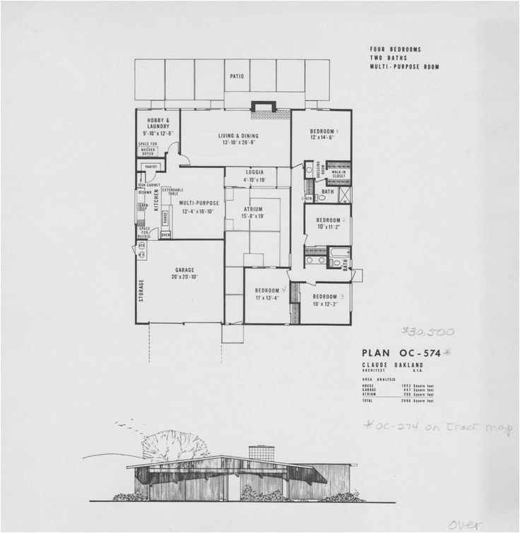 Joseph Eichler Home Plans Fairhills Oc 274 574 Claude Oakland 1953 Sq Ft Joseph Eichler Home Plans Fairhills Oc 274 574 Claude Oakland 1953 Sq Ft