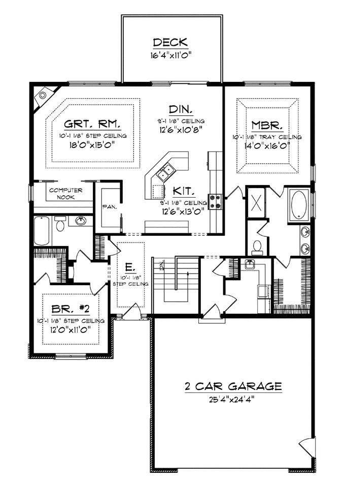 Large Kitchen Home Plans Superb House Plans with Big Kitchens 4 House Plans with