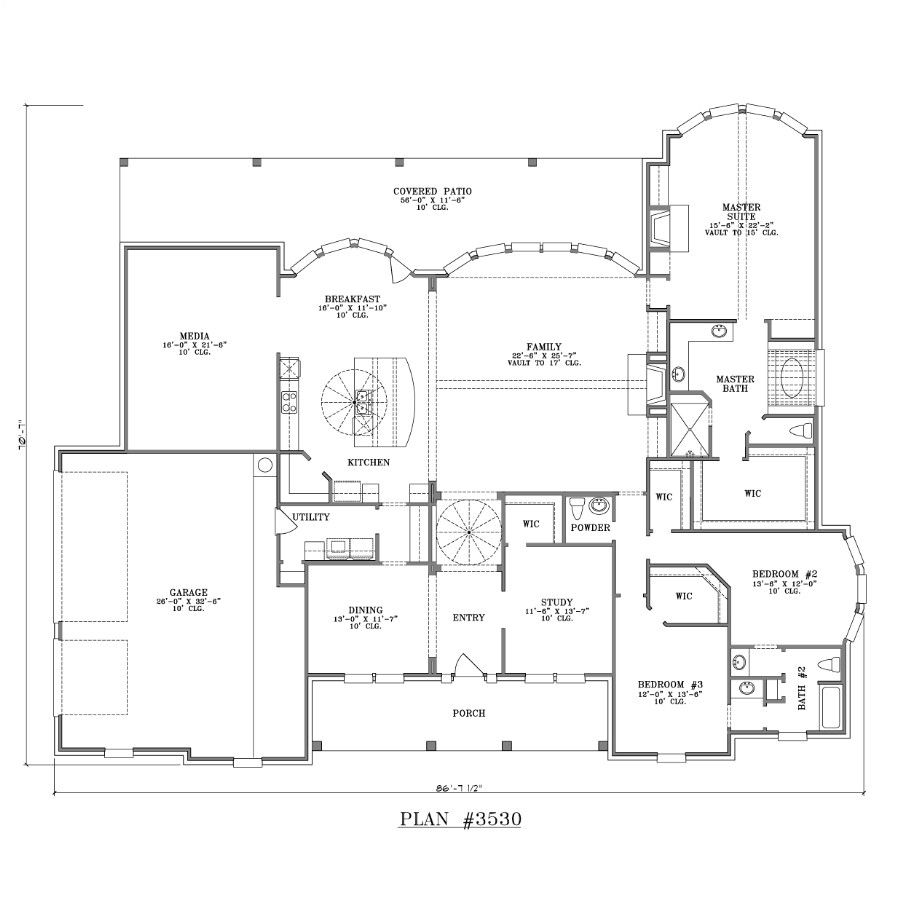 Large One Story Ranch House Plans One Floor House Plans with Porches Large One Story Ranch House Plans One Floor House Plans with Porches