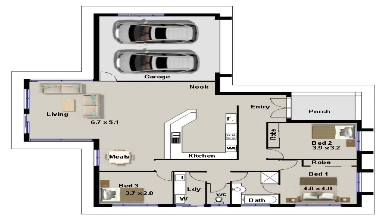 Lowe039s Home Plans 3 Bedroom House Plans with Double Garage Lowe 39 S Home