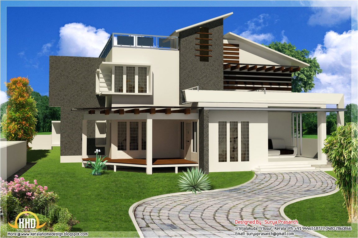 Modern Contemporary Home Plans New Contemporary Mix Modern Home Designs Kerala Home