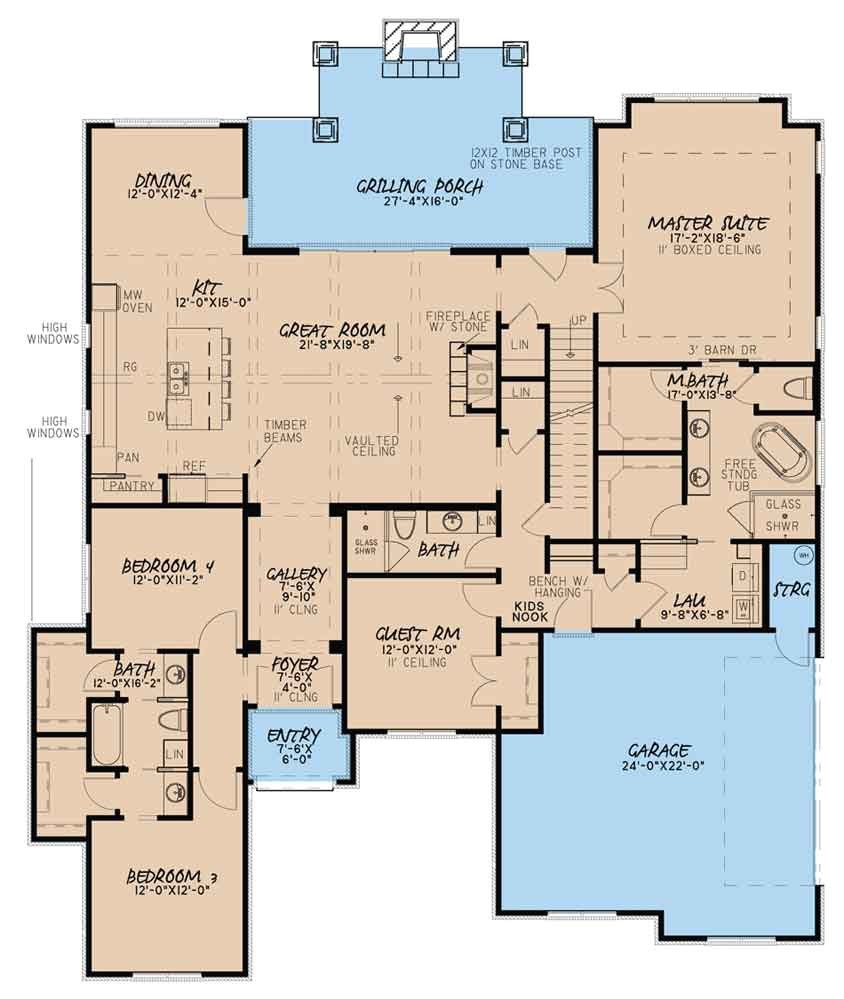 Nelson Design Group Home Plans House Plan 5073 Aniston Place Nelson Design Group