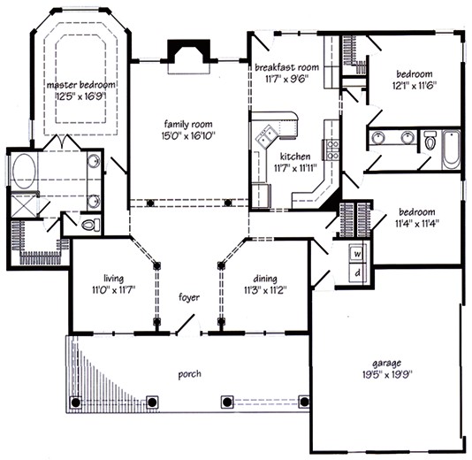 New Home Floor Plans New Albany Cottage Floor Plans for New Homes Home