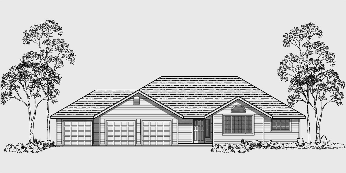 One Story House Plans with 3 Car Garage One Story House Plans 3 Car Garage House Plans 3 Bedroom