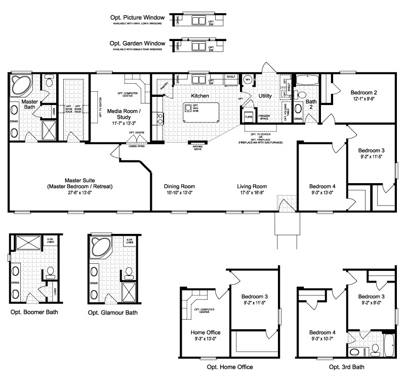 Palm Harbor Modular Homes Floor Plans the Harbor House Iii 2077 Sq Ft Manufactured Home Floor