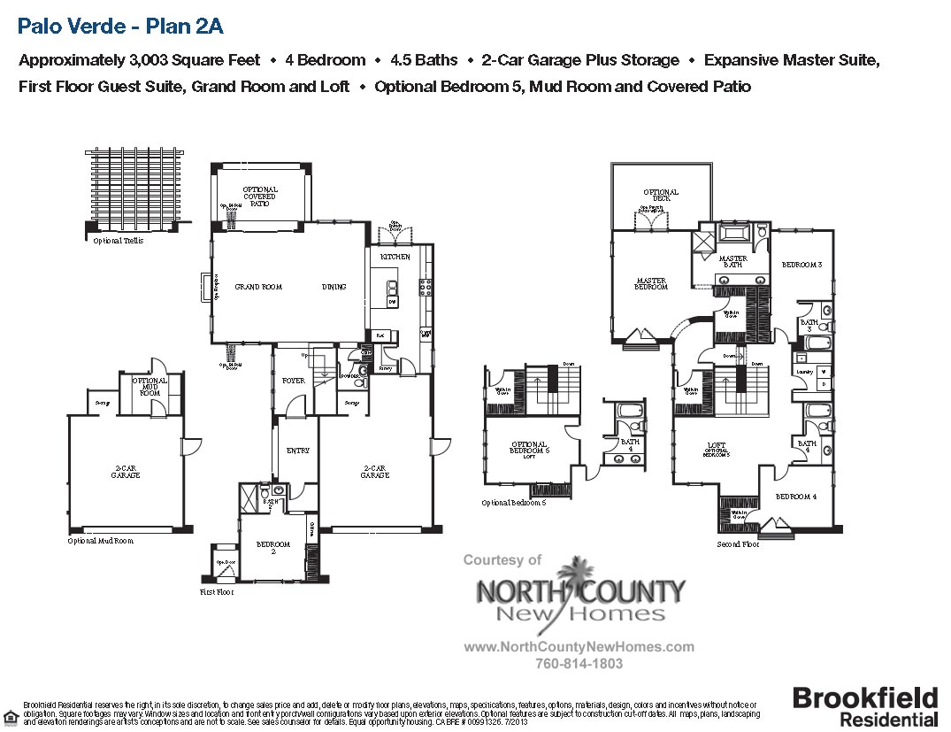 Palo Verde Homes Floor Plans Floor Plan 2a Palo Verde Carlsbad New Homes