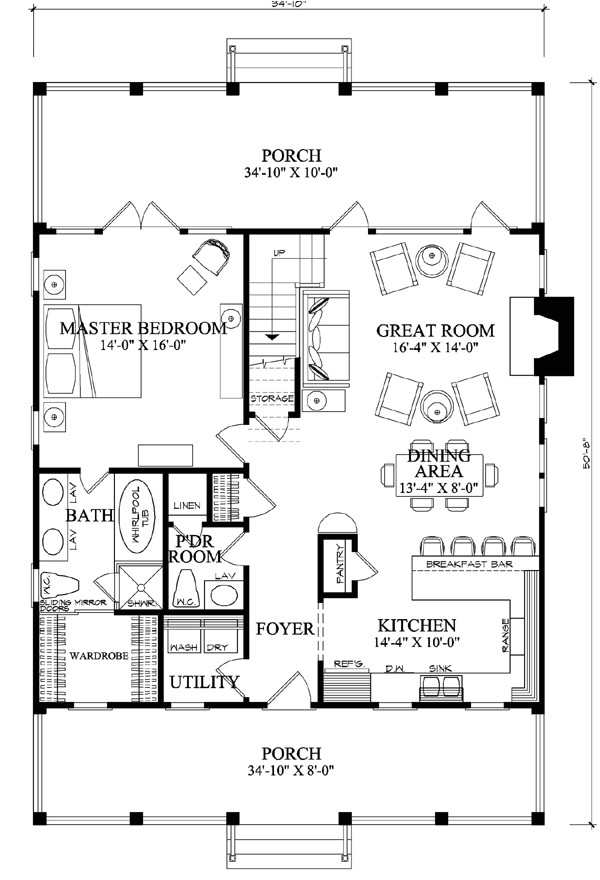 Perfect Design Home Plans First Floor Plan Of Cottage Country Farmhouse House Plan