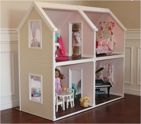 Plans for American Girl Doll House Karen Mom Of Three 39 S Craft Blog Doll Houses for the