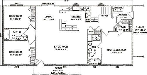 Ranch Style Homes with Open Floor Plans Jamestown Iv by Wardcraft Homes Ranch Floorplan Manse Ranch Style Homes with Open Floor Plans Jamestown Iv by Wardcraft Homes Ranch Floorplan Manse
