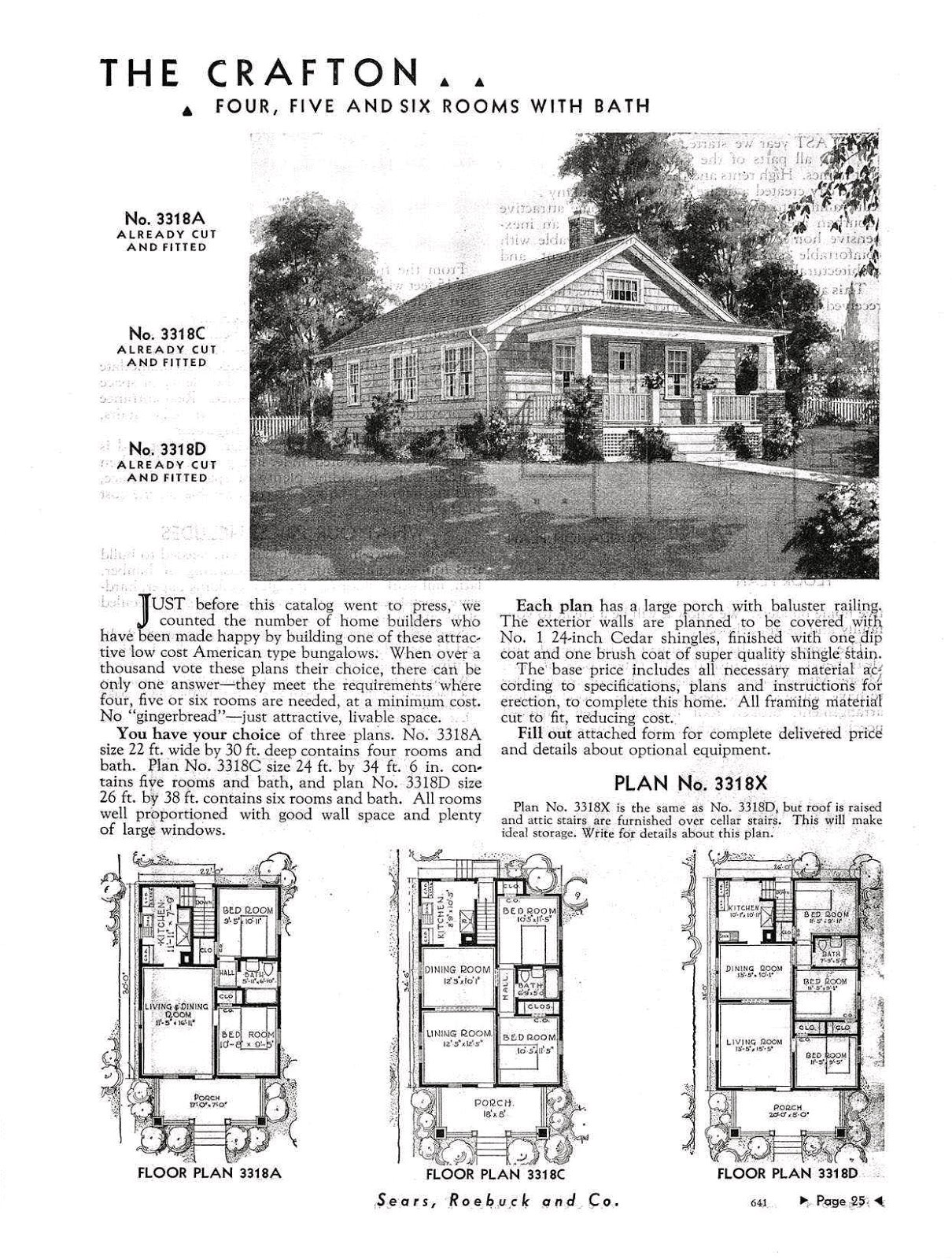 Sears Kit Homes Floor Plans Small Scale Homes Sears Kit Homes