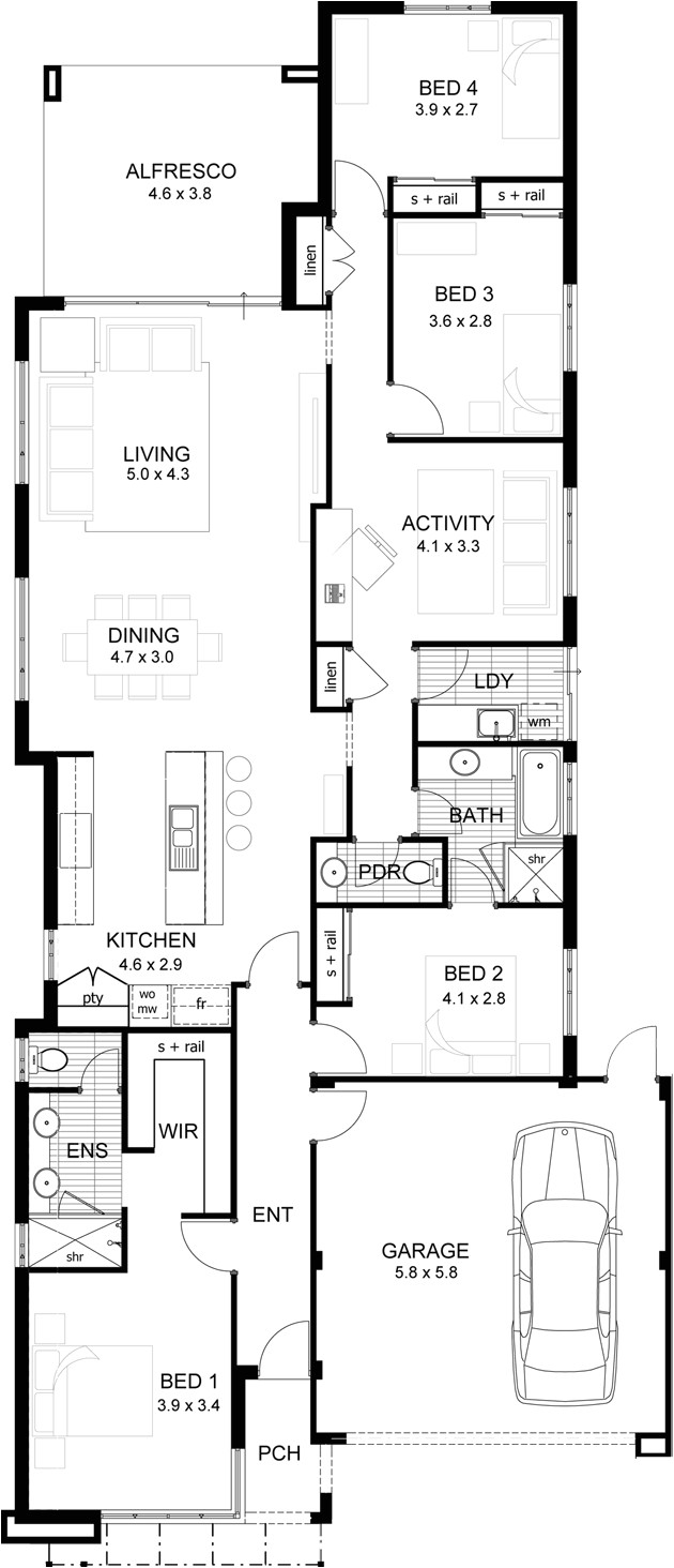 Single Story House Plans for Narrow Lots 1000 Images About Single Storey Floor Plans Narrow Lot Single Story House Plans for Narrow Lots 1000 Images About Single Storey Floor Plans Narrow Lot