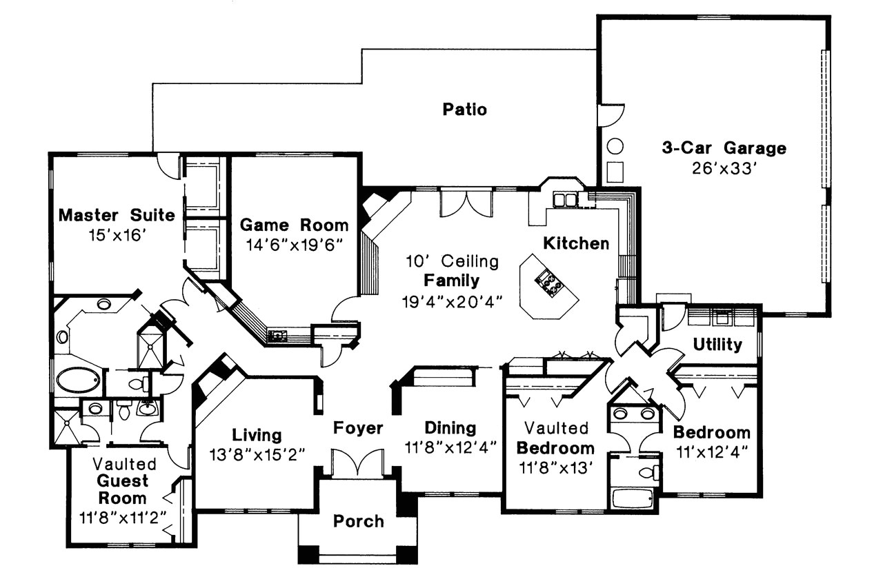Southwest Home Floor Plans southwest House Plans Barstow 30 050 associated Designs Southwest Home Floor Plans southwest House Plans Barstow 30 050 associated Designs