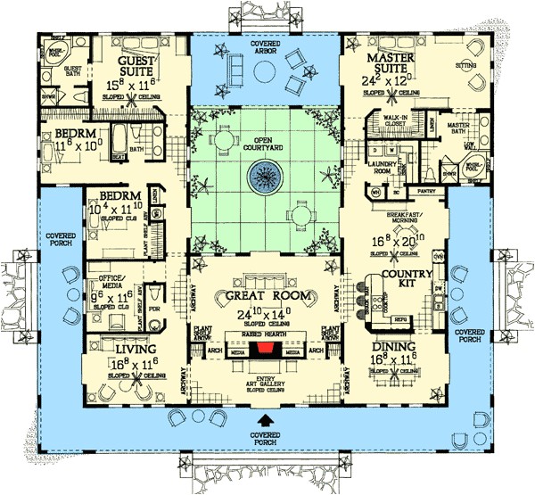 Spanish House Plans with Inner Courtyard Spanish Style House Plans with Interior Courtyard Www Spanish House Plans with Inner Courtyard Spanish Style House Plans with Interior Courtyard Www