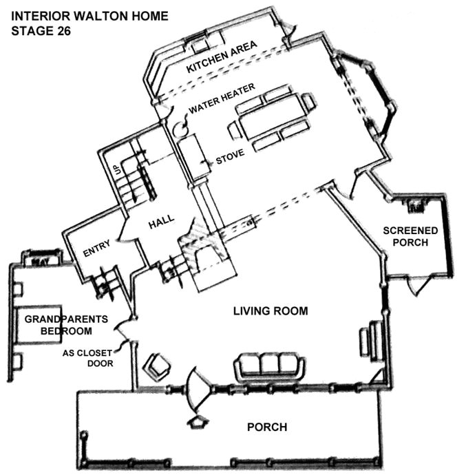 The Waltons House Floor Plan 17 Best Images About Walton House On Pinterest Mothers
